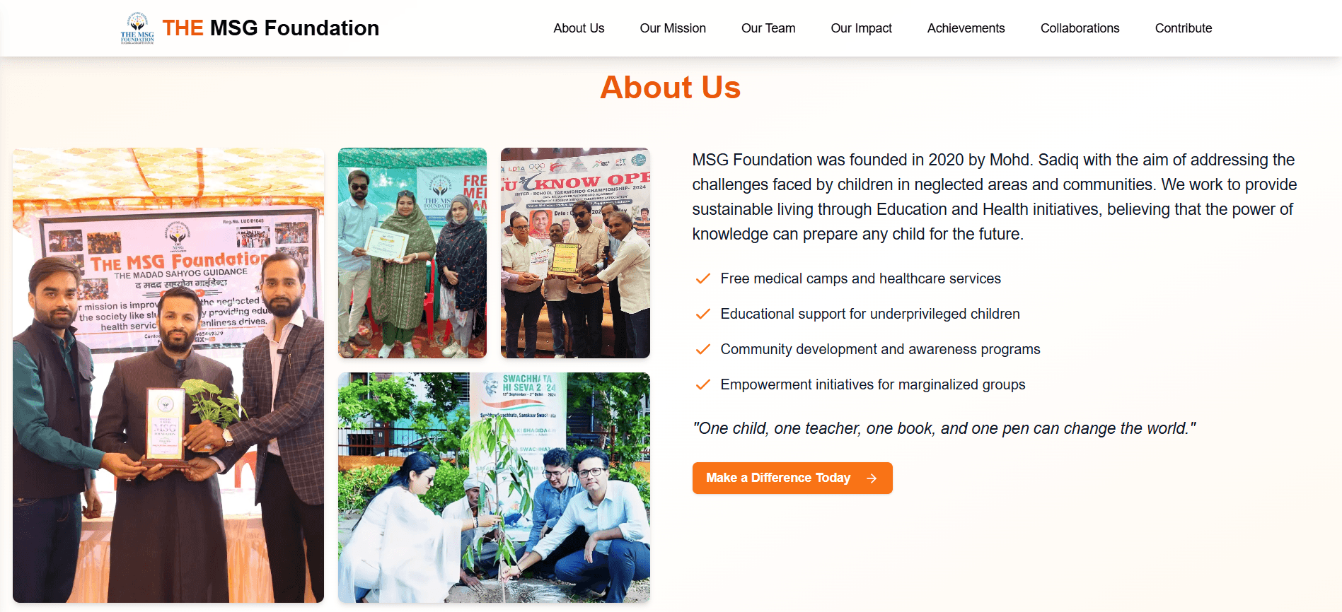 The MSG Foundation view 2